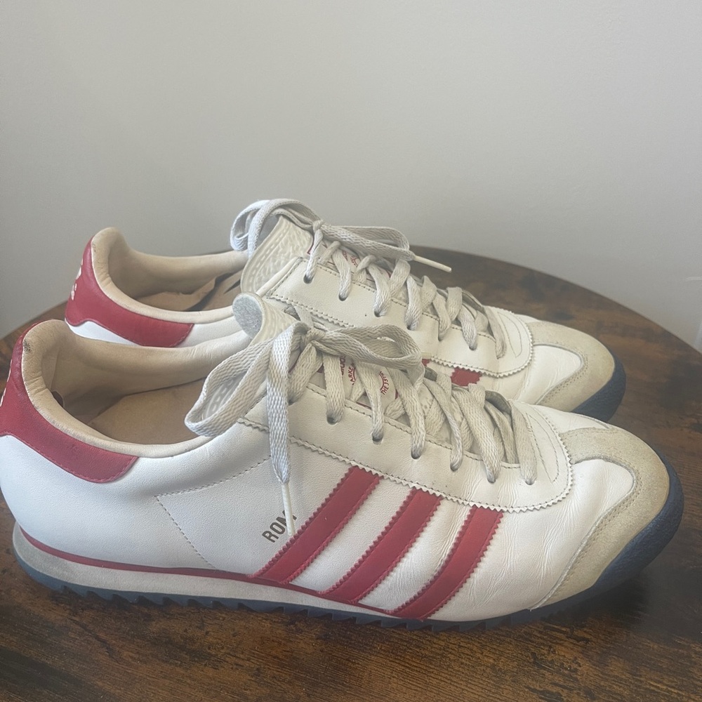 adidas ROM White and College Red Men's Sneakers